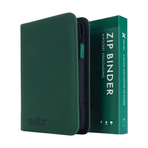 Vault X - 4-Pocket Exo-Tec® Zip Binder - Forest Green