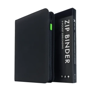Vault X - 9-Pocket Exo-Tec® Zip Binder - Signature Black