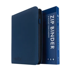 Vault X - 9-Pocket Exo-Tec® Zip Binder - Royal Blue