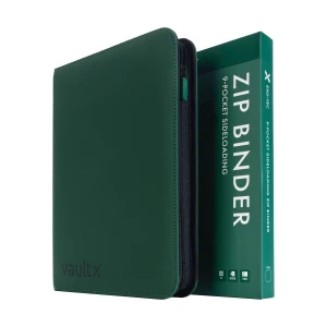 Vault X - 9-Pocket Exo-Tec® Zip Binder - Forest Green