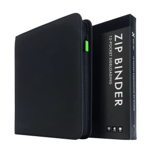  Vault X - 12-Pocket Exo-Tec® Zip Binder - Signature Black