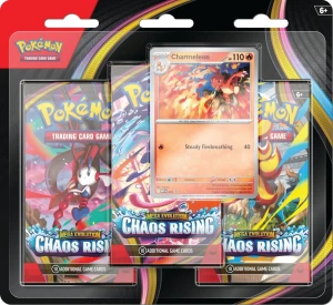 Pokémon TCG: Mega Evolution - Chaos Rising - 3-Pack Blister : Charmeleon