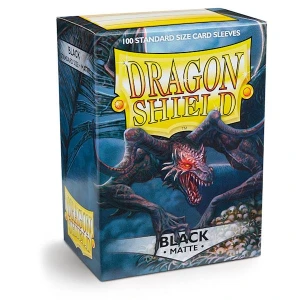 Dragon Shield Standard Sleeves - Matte Black (100 Sleeves)
