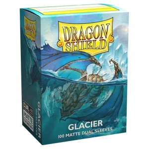 Dragon Shield - Standard Size Dual Matte Sleeves (100 Sleeves) - Glacier