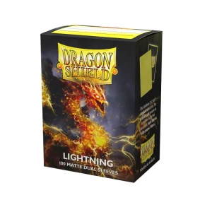 Dragon Shield - Standard Size Dual Matte Sleeves (100 Sleeves) - Lightning