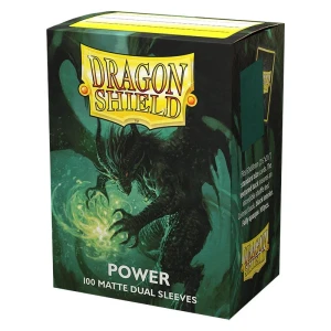 Dragon Shield - Standard Size Dual Matte Sleeves (100 Sleeves) - Power