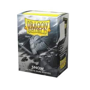 Dragon Shield - Standard Size Dual Matte Sleeves (100 Sleeves) - Snow