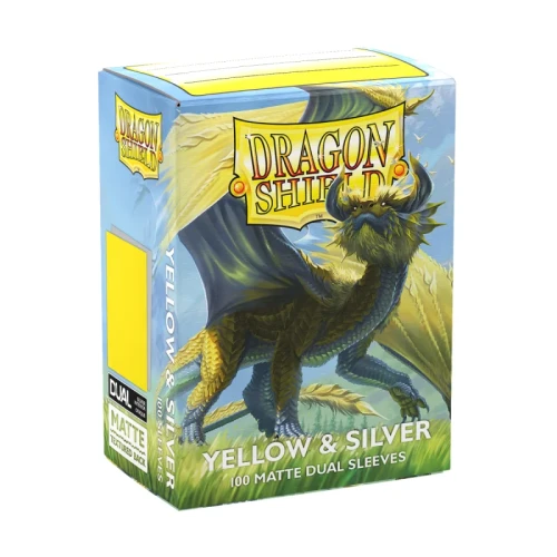 dragon-shield-standard-size-dual-matte-sleeves-100-sleeves-yellow-silver.webp