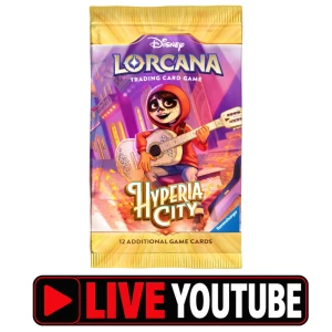 LIVE YOUTUBE -  Disney Lorcana TCG - Hyperia City set 14 - Booster pack